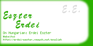 eszter erdei business card